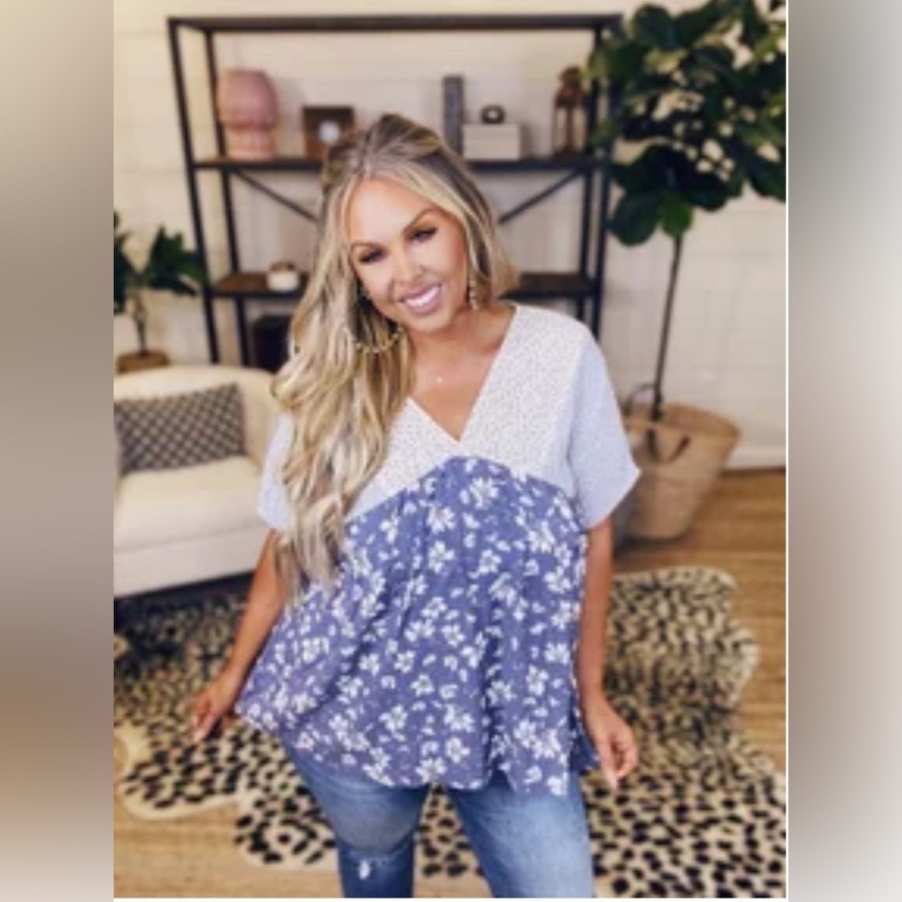 Multi-Pattern Womens Top
